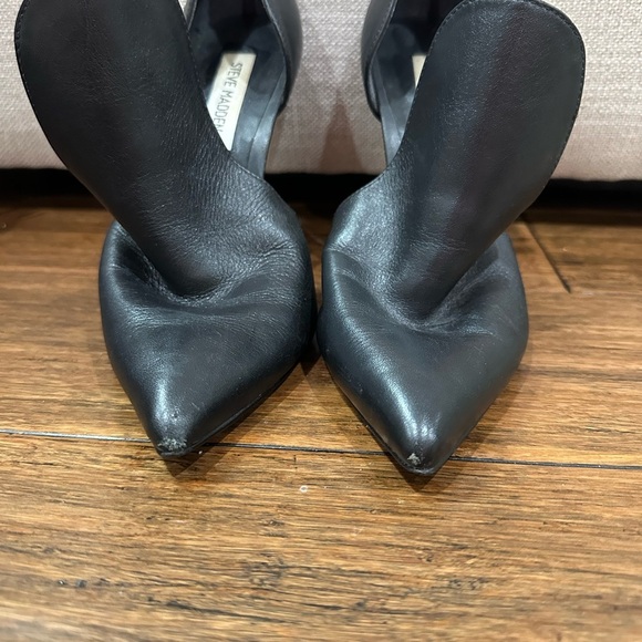 Steve Madden Dolly Black Stiletto Heels with Cut-Out Design size 6.5 - Picture 5 of 9